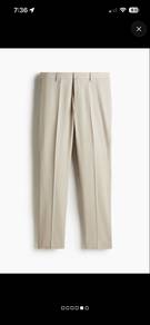 H&M Beige Slim Fit Suit Trousers EUR 50