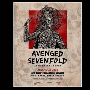 Avenged Sevenfold Tickets x2 CAT4