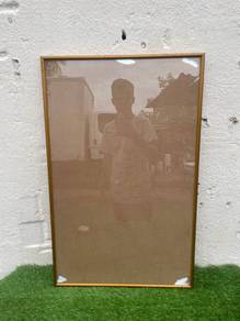 C016 Bingkai Gambar Kayu 50x79cm Wood Poster Frame