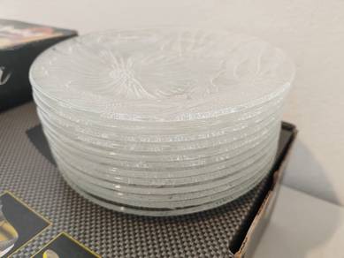 Small Glass Plates/piring kaca kecil