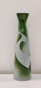 Multicolor Abstract white bird silhouette Ceramic