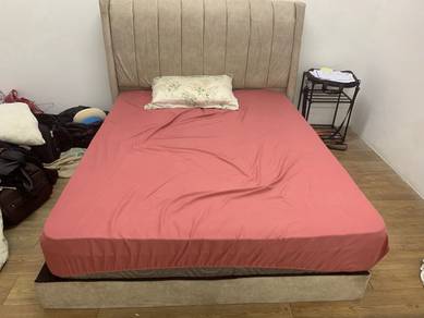 Two mattresses and bed 