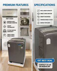 Washing Machine Daewoo 16kg Dynamic