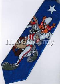 Bugs Bunny Baseball Taz Yosemite Sam Neck Tie