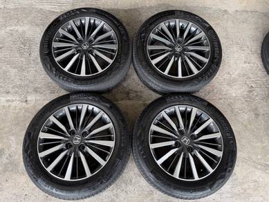 Rim original enkei honda city hatchback tyr conti