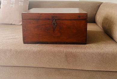 Antique wooden chest box