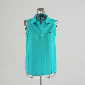 Lacoste Women's Sleeveless Polo Cropped Top Collar