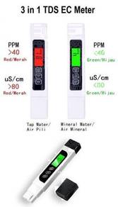 3 in 1 Baja TDS EC Backlight Meter Tester-PPM uS/c
