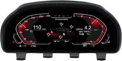 BMW digital cluster meter