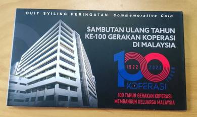 Malaysia CSM Koperasi Coin card 100 years 2023