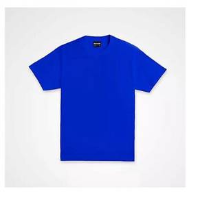 T-shirt plain short sleeve royal blue