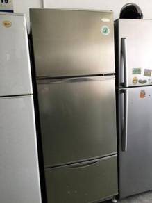 Silver 3 Doors Fridge Faber Refrigerator Peti Ais