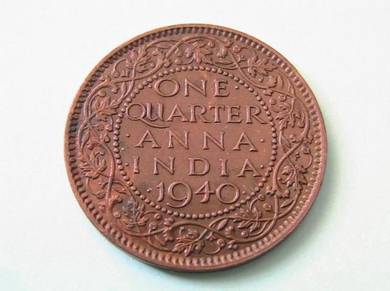 British India 1/4 Anna 1940 [Kod : A0508]