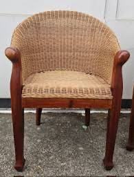 Rattan relaxing guest chairs