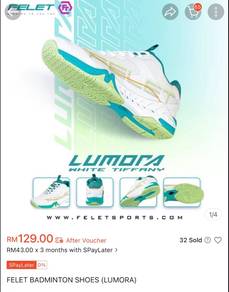 FELET Badminton Shoes (LUMORA) 8.5 UK