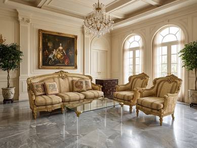 Antique Paris sofa barouqe set