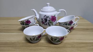 Tea set Bunga Kangkung (Teko Capang)
