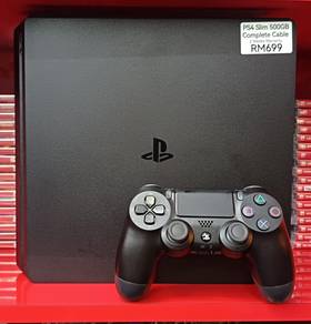 Used PS4 Slim 500GB, 1 Ori Controller Terima Trade