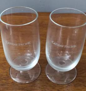 Cawan Cathay Pacific airline Crystal glass