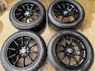 Sport rim second 15 oz hyper gt siap tayar saga g3