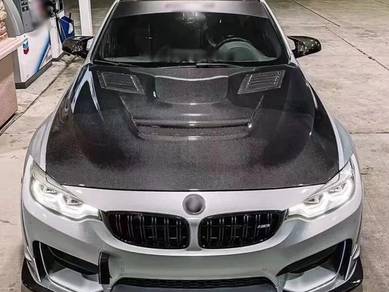 BMW M3 M4 F80 F82 GT V2 Bonnet Hood Carbon Bodykit