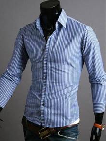 A0553 LIGHT BLUE FORMAL LONG SLEEVE SHiRT 🔥