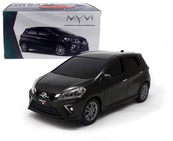 Perodua 2018 Myvi miniature replica car (black)