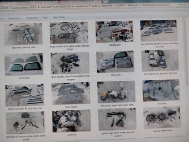 naza ria / kia carnival spare part terpakai