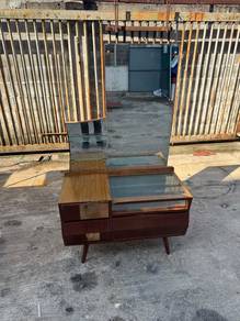 Vintage Meja Solek Dressing Table Cabinet Drawer