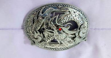 Red eyes dragon design belt buckle