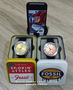 Fossil Bannon Watch Yellow & Orange