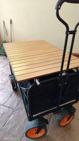 Camping wagon and table