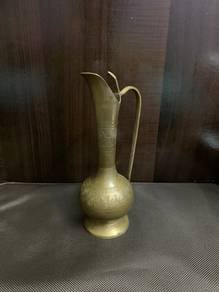 Vintage Brass Pitcher Decanter Jug