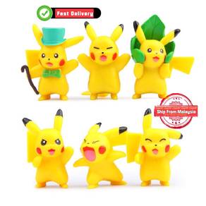 Anime Pokemon Pikachu 5cm PVC Cake Decoration Orna