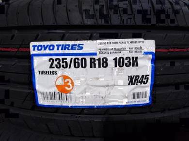 235/60/18 Toyo Proxes R45 Tyre 2026 Tayar