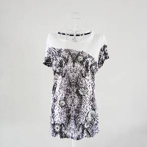 Armani Exchange B/W Floral Top