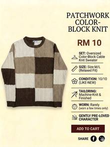 Patchwork knitwear
