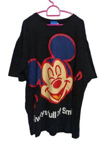 820.mickey mouse disney overprint shirt