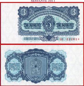 Czechoslovakia 3 Korun 1961 - Pick 81  - unc