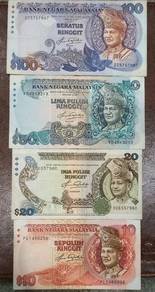 Set wang lama Set RM100,50,20&10 Aziz Taha