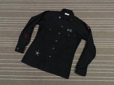 Shanana mil army style kemeja saiz m