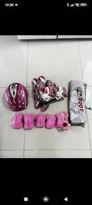 Kids Inline roller Skates Helmet&Pads Set(195-210