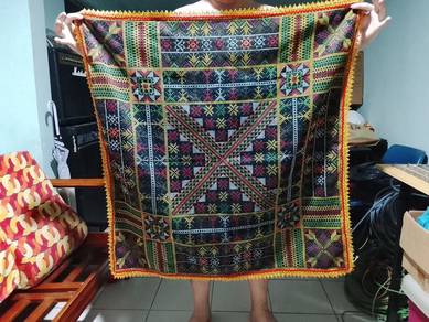 jual kain tenun tradisional sabah Sigah kadazan