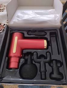 Massage Gun 4-in-1 Warna Merah + 4 Kepala - Boleh