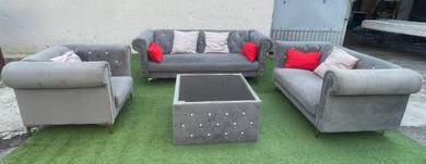 YF08S Kerusi 1+2+3 Seater Sofa Set with Meja Kopi