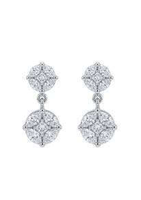 750 WHITE GOLD DIAMOND Earrings (EC00126WGE)