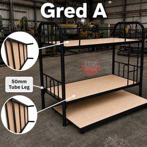 Katil Double Decker + Pull-Out Bed Plywood 12mm