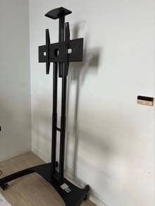 TV Stand (iron heavy duty) with Wheels and Shelf
