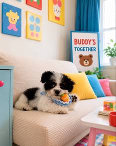 Maltipoo baby boy panda colour