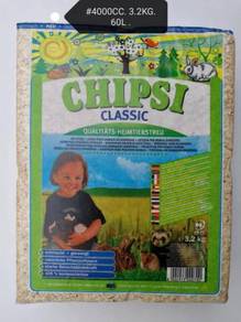 Chipsi Classic Hamster Pet Wood Bedding 3.2kg 60L